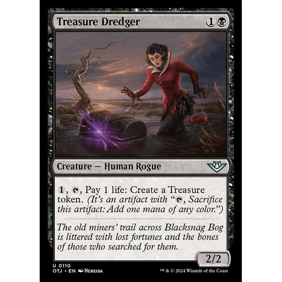 MtG Outlaws of Thunder Junction Uncommon Treasure Dredger (FOIL) #110