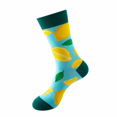 

Yinguo Printed Color Fruit Pattern Socks Autumn And Winter Cotton Socks