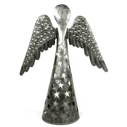 14-inch Metalwork Angel Wings Down  Croix des Bouquets