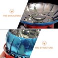 thumbnail image 4 of KONTONTY Réchaud de Camping Portable en Alliage d'Aluminium pour Cuisine Extérieure avec Design Coupe-Vent Multi 6.5x4 Pouces, 4 of 8