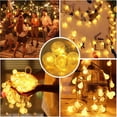 thumbnail image 5 of Guirnalda de luces LED con forma de bola de cristal alimentada por USB o batería, 1,5 m, 3 m y 6 m, para decoración de fiestas navideñas al aire libre, 5 of 5