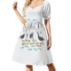 thumbnail image 2 of Vestido de manga corta con estampado de gaviotas, vestido de verano, vestidos de diario, estilo coreano, atuendo para festivales, vestido para mujer, 2 of 7