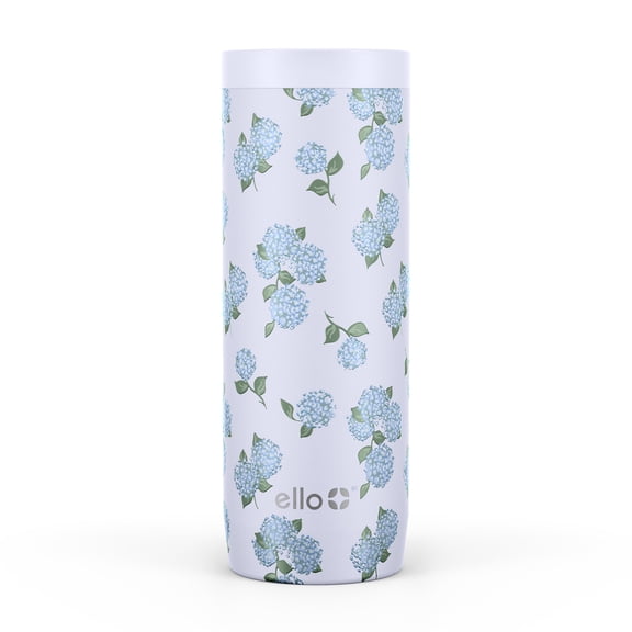 Ello Ultra Clean 18oz Stainless Steel Coffee Mug, Hydrangea Bloom