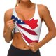 thumbnail image 3 of Fotbe USA Canada Flag Sujetador Deportivo Largo sin Aros para Mujer con Almohadillas y Soporte Medio, Transpirable y Absorbente, Camiseta Tipo Chaleco o Tank Top-Large, 3 of 8