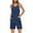 AA-Navy, variant on JURANMO Todays Sales, Womens Summer Casual Sleeveless Rompers Loose Spaghetti Strap Overalls Shorts Jumpsuit with Pockets 2025 Beach Vacation Clothes Pink L