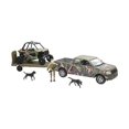 thumbnail image 1 of New-Ray Green Camo Pickup Truck with Polaris Razor and Figure Set, 1 of 3