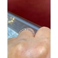 thumbnail image 4 of 2Ct Lab Created Round Diamond Half Eternity Wedding Band Ring 14K White Gold Plated, 4 of 4