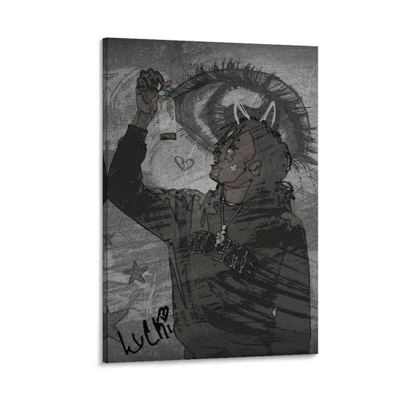 Lucki Music Album Posters for Room Aesthetic (9) Poster Prints Canvas Wall Art for Trendy Dorm Room Decor Aesthetic Gift