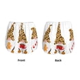 thumbnail image 3 of Balery Christmas Gnomes In Leopard Pantalones cortos deportivos para mujer con forro y dos bolsillos, elásticos, para entrenamiento, gimnasio, yoga-Small, 3 of 7