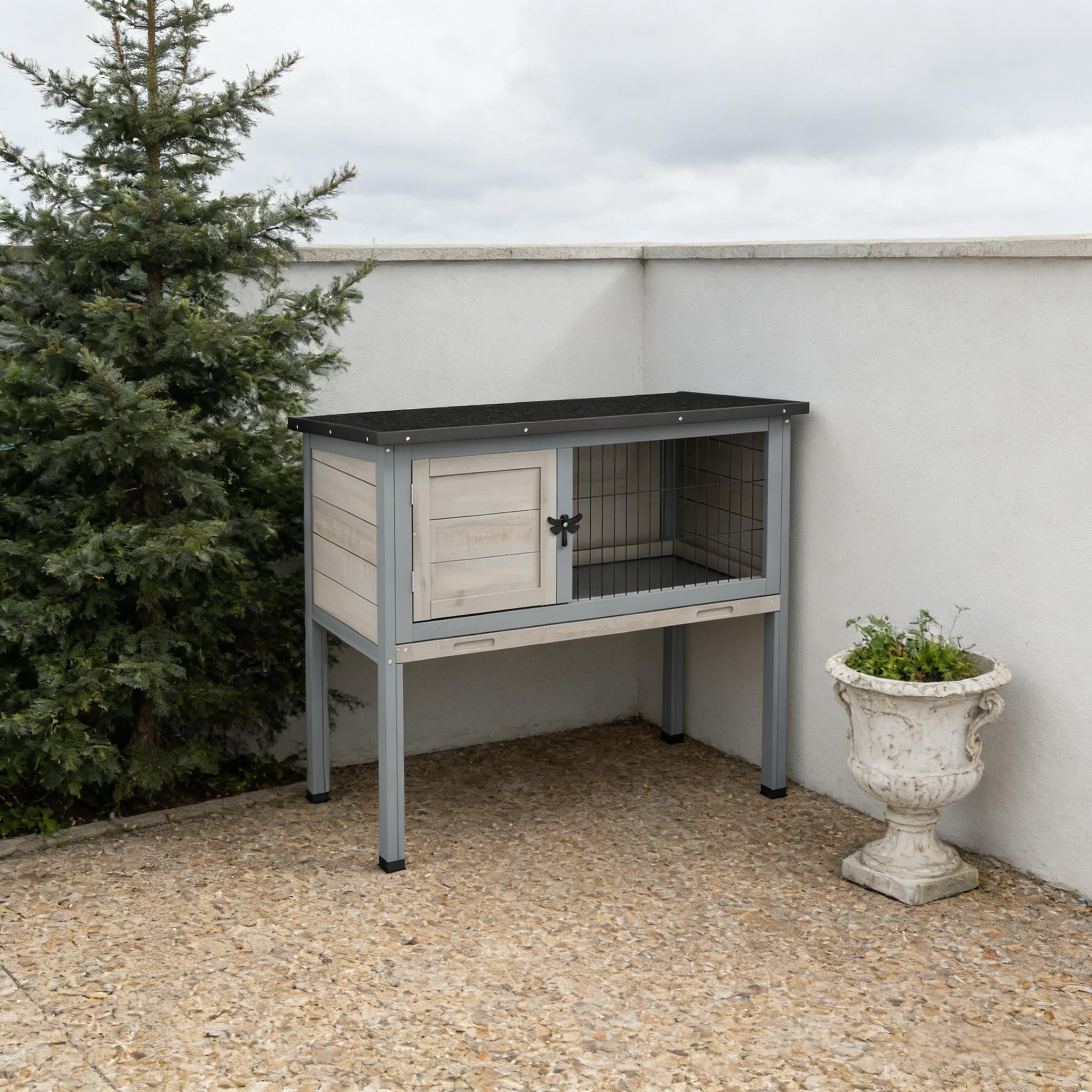 Small Animal Cage Rabbit Hutch, Elevated Rabbit Hutch