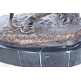 thumbnail image 5 of Nifao Frederic Remington Rattlesnake Bronze Replica Statue – Bronze Statue on Marble Base, Western Art, 9"L x 6"W x 13"H, 5 of 12
