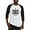Black/White, variant on CafePress - Psi Upsilon Colored Crest Baseball Jersey - Cotton Baseball Jersey, 3/4 Raglan Sleeve Shirt