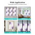 thumbnail image 6 of Window Privacy Film Marble Purple Stained Glass Window Film Decorative Sun Block Window Cover Gold White Modern Gradient Ocean Ripple Window Clings Static Adhesive Sticker for Bathroom 29.5"x78.7", 6 of 7