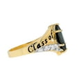 thumbnail image 2 of JackAni 10k Gold Simulated Emerald May Birthstone 2026 Class Graduation Ring - Size 9.25, 2 of 5