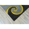 thumbnail image 2 of PREMIUM 3D Effect Hand Carved Thick Modern Contemporary Abstract Area Rug Design 327 Yellow 7'9''x10'8'', 2 of 10
