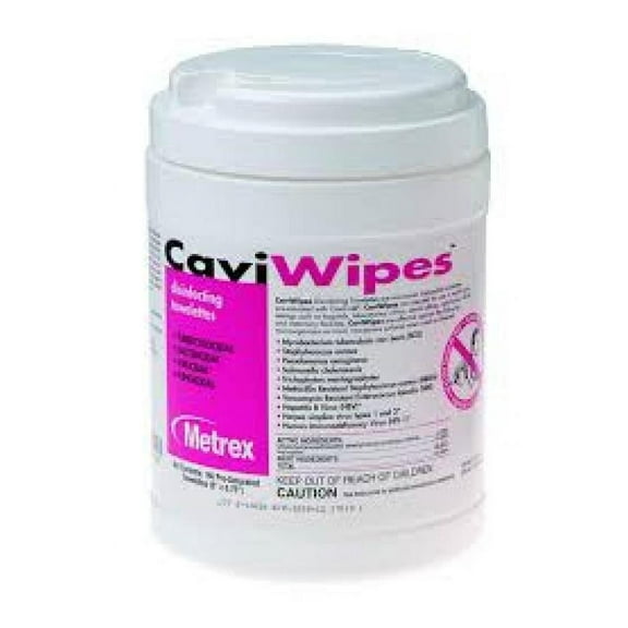 CaviWipes Surface Disinfectant Wipe Canister, 220 Count