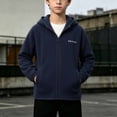 thumbnail image 4 of Bixock Toddler Boys Hooded Jackets Boys Light Jackets Kids Hoodie Outerwear Long Sleeve Hooded Zip Front Side Pockets Daily Jacket for Kids 2-12Years, 4 of 7