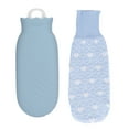 thumbnail image 2 of Bolsa de agua caliente, bolsa de agua caliente de 550 ml, botella de agua caliente con cubierta tejida, botella de agua caliente diseñada por expertos Jadeshay A, 2 of 8