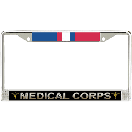 U.S. Army Medical Corps Kosovo Veteran License Plate Frame