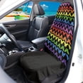 thumbnail image 3 of POLERO Rainbow Butterfly Terry Cloth Car Seat Cover Sweating, Non Slip Back Protector for Vans Cars and Trucks, 1 Pack Sweat Towel Cover, 3 of 7