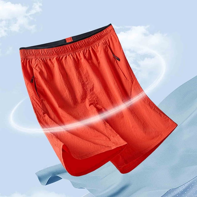 pstuiky Pantalones cortos deportivos para hombre, Pantalones cortos casuales holgados de color liso con cremallera, bolsillo, cordón y cintura elástica para hombre