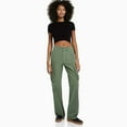 thumbnail image 2 of WTXUE Girls Cargo Pants, Pantalones De Mujer Women's Autumn And Winter Casual Versatile High Waist Workwear Pants, Full-Length, Green, 2 of 5