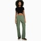 thumbnail image 2 of Pantalones cargo Prolriy para mujer, otoño e invierno, nuevos, informales, versátiles, de cintura alta, holgados, para el trabajo, color verde, talla XXXXL., 2 of 5