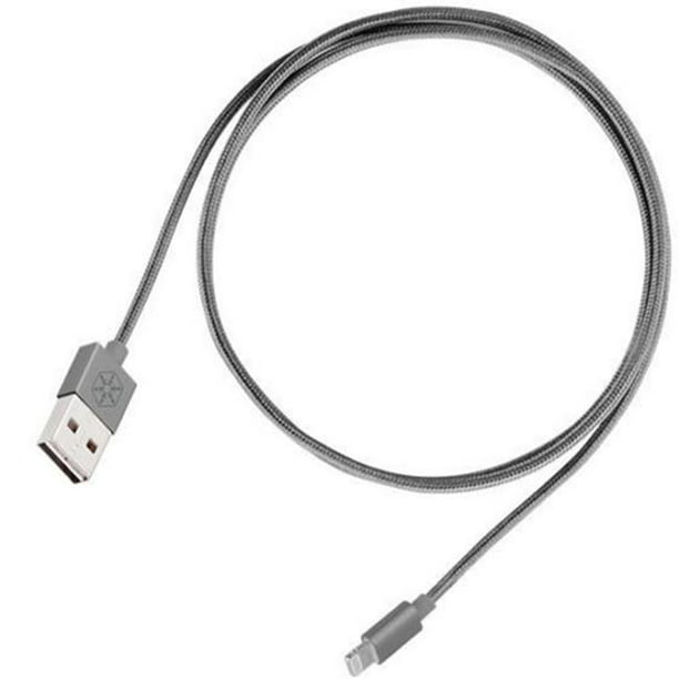 Câble USB-A Réversible à la Foudre - Charbon de Bois