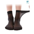 thumbnail image 2 of Deago 10-20 Pairs Women's Ankle High Sheer Nylon Socks Soft Tight Hosiery with Reinforced Toe "Black", 2 of 7