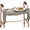 Nova Medical Products Walker Tray W/ 2 Cup Holder Install Easily, Gray, 1 ct