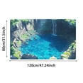 thumbnail image 3 of TIELUTT Large Entrance Carpet Floor Mat with Visual Deception Effect Suitable for High Fall Throw Blanket for Couch Ruffle Throw Blanket Porch Throw Blanket under Bed Rug Northeast Outfitters Blanket, 3 of 4