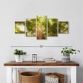 thumbnail image 2 of Elephant Stock Waipoua Kauri Trees Wall Art - Horizontal Multi Panel Canvas - Living Room Wall Decor - Floral And Botanical Multi Panel - Green And Gray Decor - 29" x 12", 2 of 4