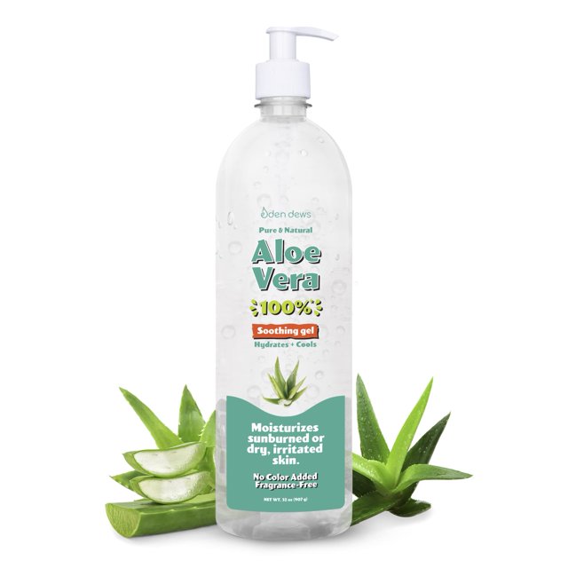 Gel de aloe vera Eden Dews 100% puro y natural, 960 ml