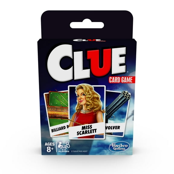 Clue Card Game for Kids Ages 8 and Up, 3-4 Players Strategy Game