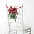 thumbnail image 4 of Guanhe Christmas Chair Bow Decoration, Chair Sashes Include Red Ribbons and Berries Pine Chair Sashes for Christmas Events Banquet Home Kitchen Decoration, 4 of 6