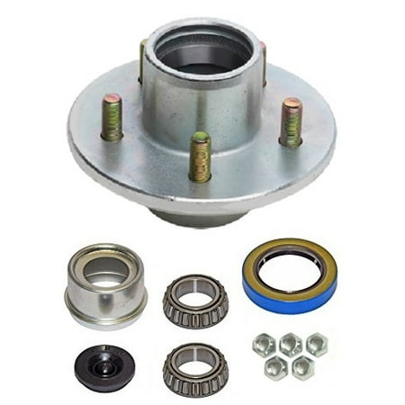 - Trailer Wheel Hub Complete Kit Galvanized (5 on 4.5) BT-8 Spindle 2K Lbs 1 in.