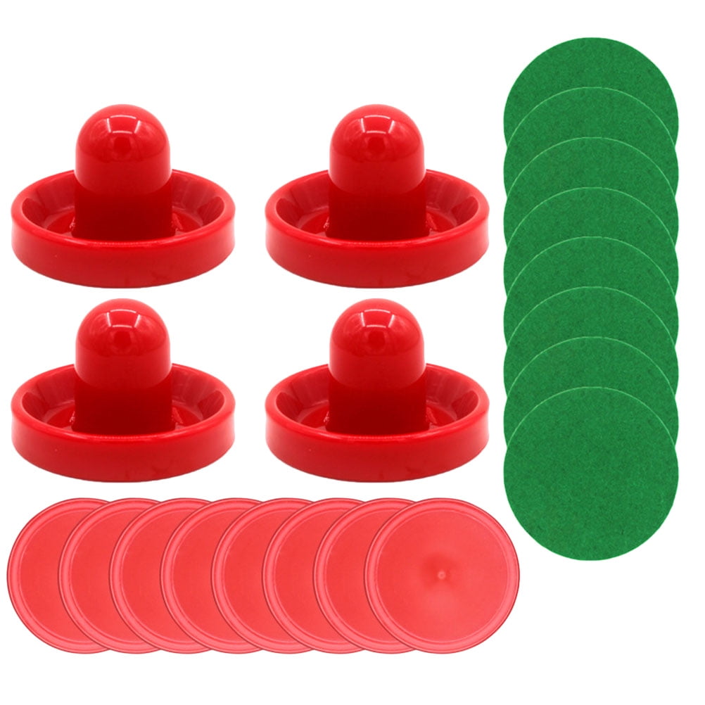 Hemoton 1 Set of Air Hockey Pucks Air Hockey Pushers Air Hockey Table Accessories Plastic Air