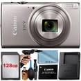 thumbnail image 1 of Canon PowerShot IXY 650 (ELPH 360) HS Digital Camera (Silver) with 12x Optical Zoom Lens + 128GB Memory Card + Cleaning Pen + ZeeTech Starter Bundle, 1 of 6