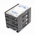 thumbnail image 2 of Aluminum 3.5 HDD Hard Disk bracket DIY Hard Disk Box Hard Disk Expansion Rack Chassis Accessories 2F black, 2 of 6