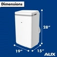 thumbnail image 3 of AuxAC New 13,000 BTU (8,000 BTU DOE) Portable Air Conditioner with Supplemental heat, MF-13HKC, 3 of 10
