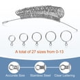 thumbnail image 4 of Kit medidor de anillos RYOEIKT de acero inoxidable talla US 0-13 con medias tallas, 4 of 8