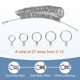 thumbnail image 4 of Kit medidor de anillos RYOEIKT de acero inoxidable talla US 0-13 con medias tallas, 4 of 8