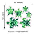 thumbnail image 6 of WIRESTER Clear Decal Vinyl Wall Sticker Decoration for Home Office Living Room Wall Bathroom Toilet - Green Sea Turtles, 6 of 8