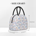 thumbnail image 2 of Yiaed Orchids Flowers Print Lunch Bag Adult Insulated Lunch Box, Leakproof Cooler Food Lunch Containers Reusable High Capacity Lunch Tote Bags-One Size, 2 of 6