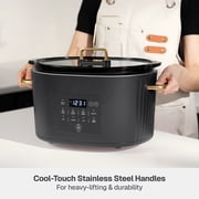 Thyme & Table 6QT Programmable Slow Cooker, Slate Grey