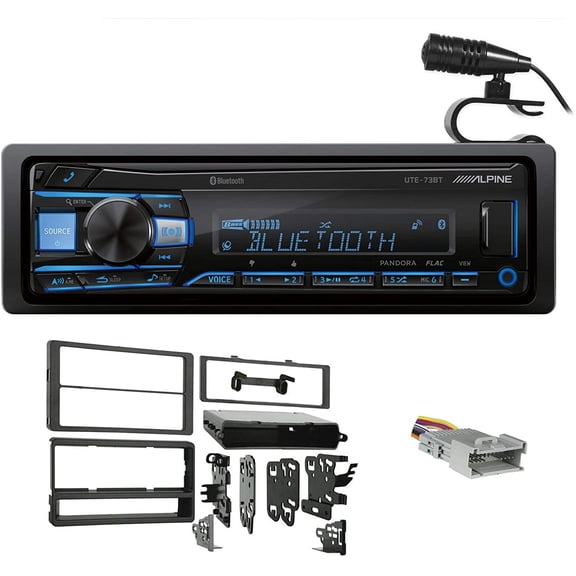 1-Din Alpine Digital Media Bluetooth Stereo Receiver Fit 2003-2008 Toyota Matrix
