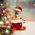thumbnail image 3 of HAHDAXIA German Shepherd Christmas Tree Ornament - German Shepherd Dog Lovers Gift Idea Xmas Decoration - Cute German Shepherd Dog Christmas Tree Topper Ornament, 3 of 5