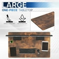 thumbnail image 4 of VIVO Rustic Vintage Brown 48x30 inch Universal Tabletop for Sit Stand Desk Frame, 4 of 8