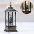 thumbnail image 4 of Snowman Family Christmas Snow Globe, LED Lighted Lantern, Battery Operated Swirling Glitter Water For Holiday Season Home Decor, 4 of 6