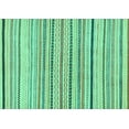 thumbnail image 1 of Ahgly Company Indoor Rectangle Solid Turquoise Blue Modern Area Rugs, 8' x 10', 1 of 4